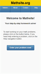 Mobile Screenshot of mathsite.org