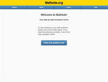 Tablet Screenshot of mathsite.org